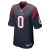 Maillot Houston Texans Davis Mills 0 Nike Bleu Marine 2021 NFL Draft  - Homme